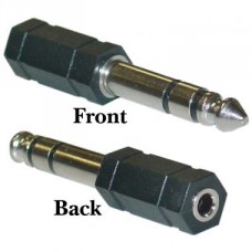 3.5mm Stereo F to 1/4" Stereo M Adapter